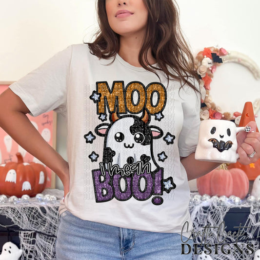 Faux Moo I Mean Boo 04826