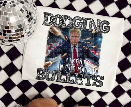 Dodging Bullets Rhinestone Bling 04863