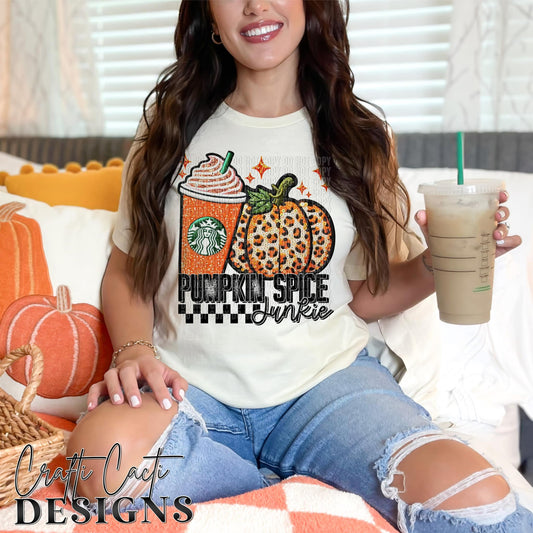 Faux Pumpkin Spice Junkie 04832