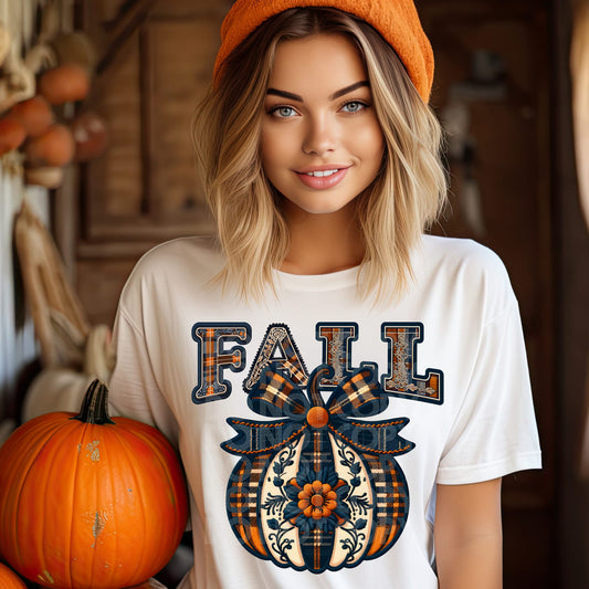 Fall Plaid Pumpkin 04587