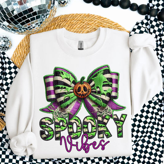 Spooky Vibes Coquette Green and Purple 04737