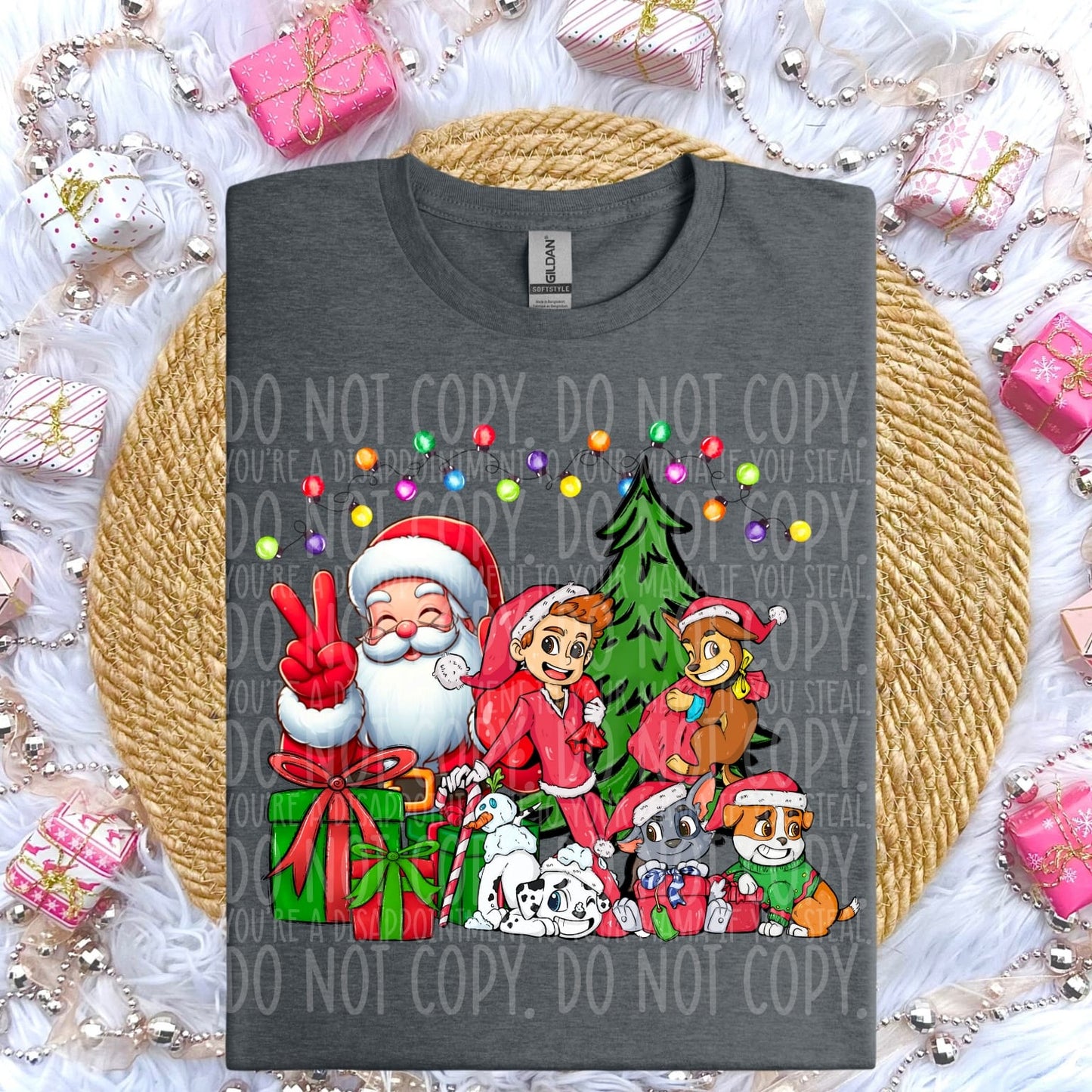 Santa with Cartoon Characters (Choose Yours) 04510