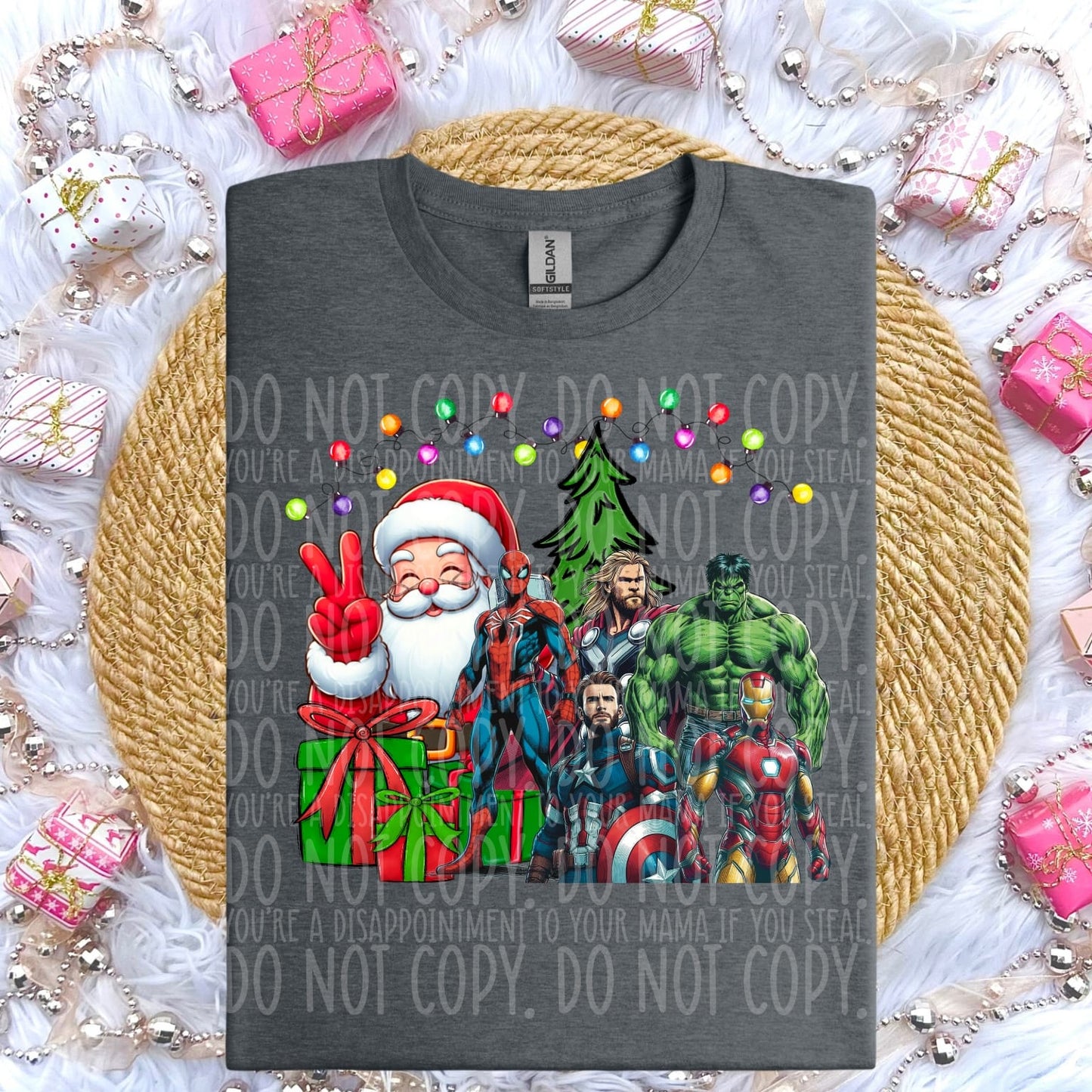 Santa with Cartoon Characters (Choose Yours) 04510