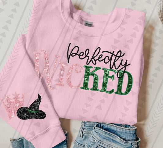 Faux Perfectly Wicked Pink Green 04417
