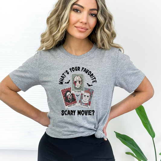 What's Your Favorite Scary Movie Tarot DTF Transfer 06166