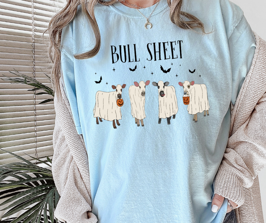 Bull Sheet Ghost Cows DTF Transfer 05986