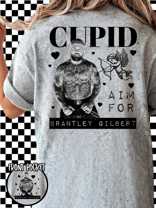 Cupid Aim For Brantley Gilbert POCKET DTF Transfer 03756