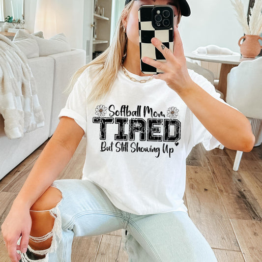 Softball Mom Tired But Still Showing Up 03919