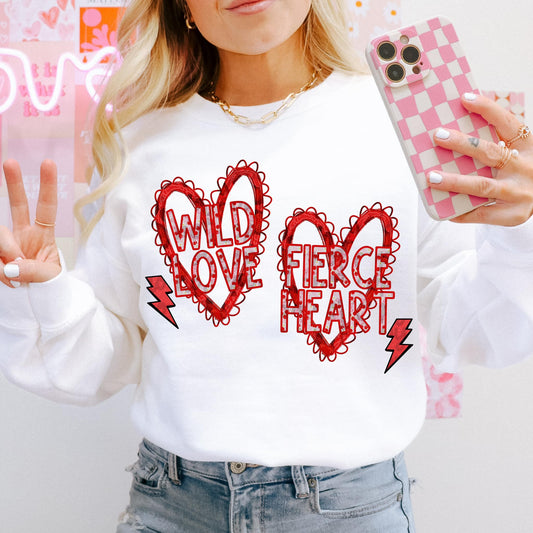 Wild Love Hearts DTF Transfer 03681
