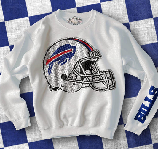 Pro Football Team Playoffs Faux Twill Embroidery Helmet (Choose Yours) (Sleeves Sold Separately) 03887