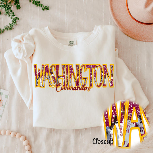 Faux Embroidery Pro Football Team Picture (Choose Yours) 03946