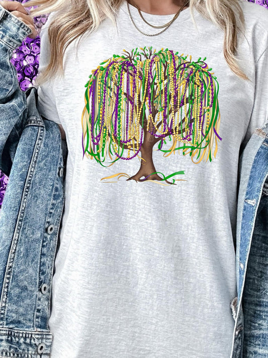 mardi Gras Tree DTF Transfer 03667