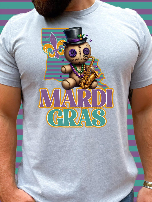 Mardi Gras Doll DTF Transfer 03663