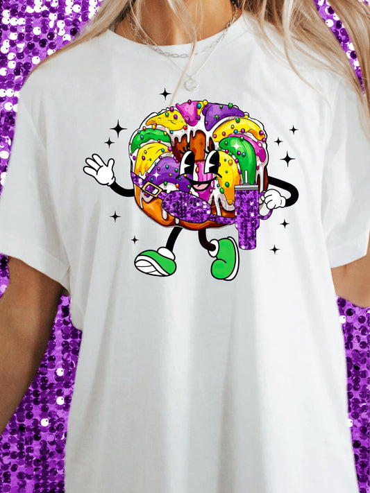 mardi Gras Donut DTF Transfer 03659