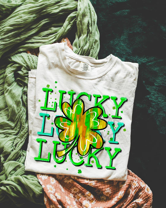 Lucky Shamrock Brushstrokes 4 03791