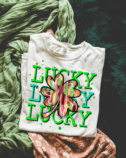 Lucky Shamrock Brushstrokes 3 03792