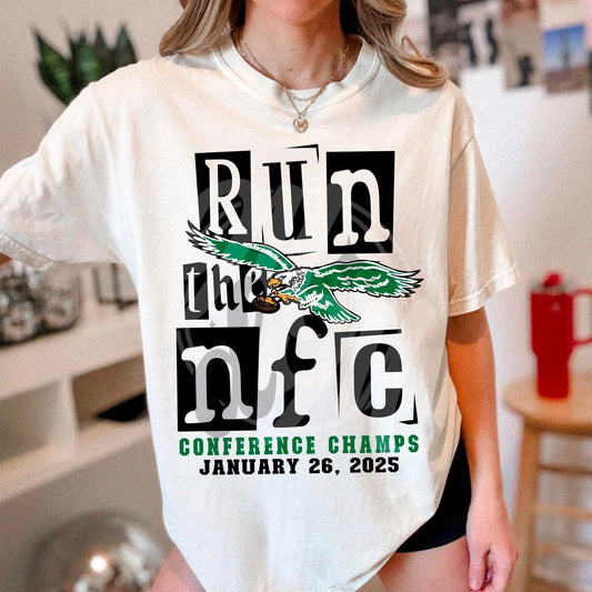 Run the NFC Conference Champs Eagles Old 03482