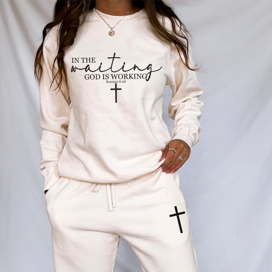 In the Waiting God Is Working Black 02847