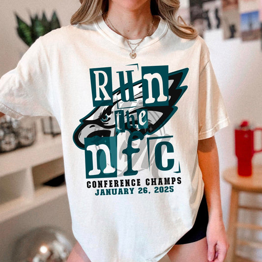 Run the NFC Conference Champs Eagles New 03481