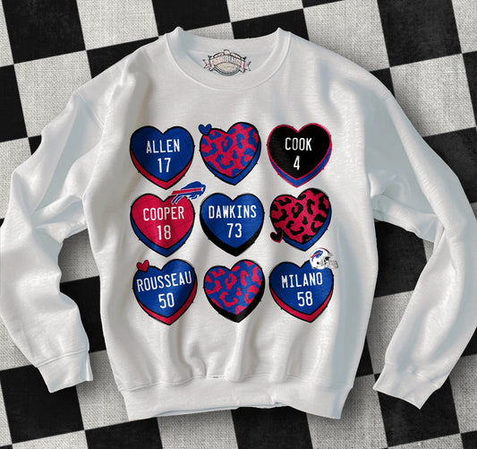Buffalo Bills Valentine Heart Collage 03629