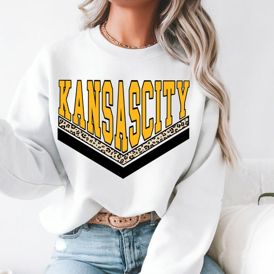 Retro Kansas City Leopard Stripes 03411