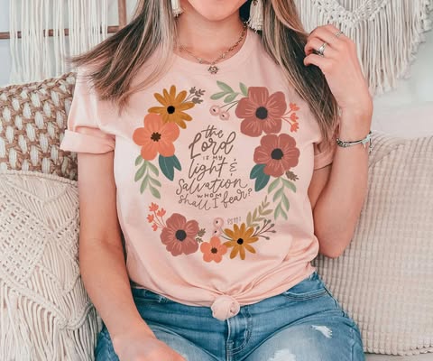 The Lord Is My Light & Salvation Whom Shall I Fear Floral 02875