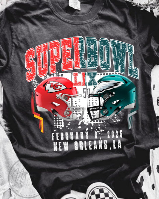 2025 Super Bowl LIX Chiefs Eagles Distress 03368