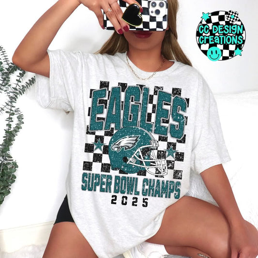Eagles SB Champs 2025 Distressed 03009