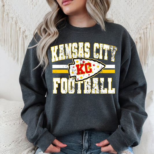 Kansas City Football Distressed 03416