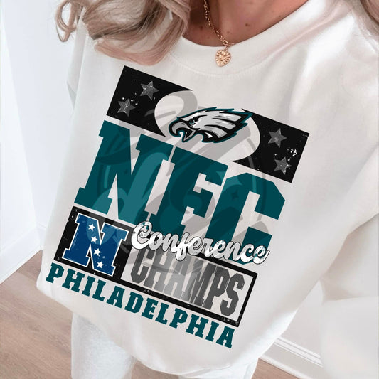 Eagles NFC Champs Gray 03486