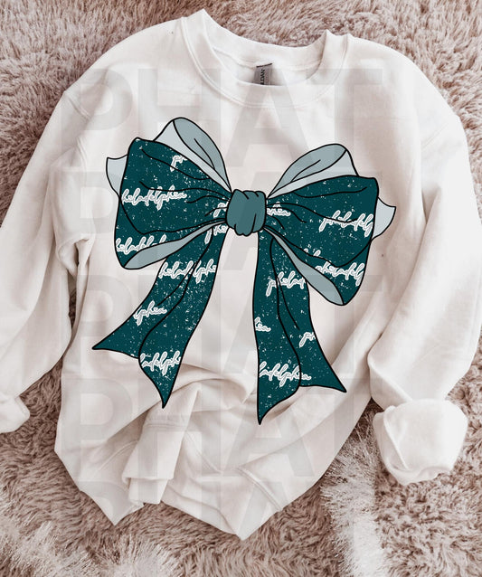 Philadelphia Eagles Coquette Bow 03443
