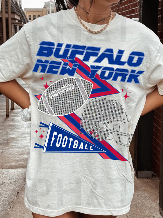 Faux Buffalo New York Football 03475