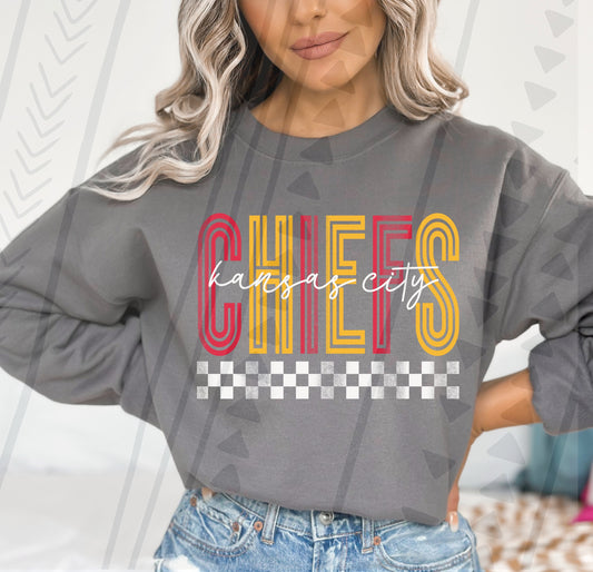 Kansas City Chiefs Retro Checkered 03383