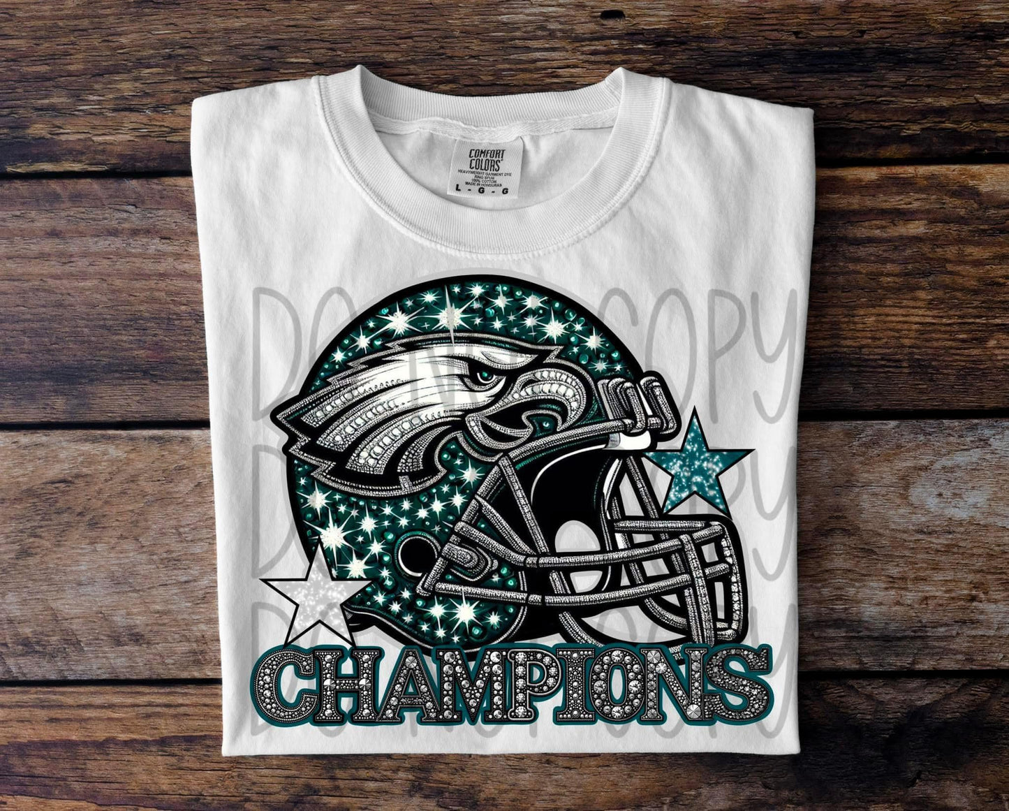 Bling Helmet SB Champions Eagles 03038