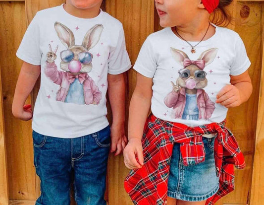 Bunny Bubble Gum With Glasses Droodown 02874