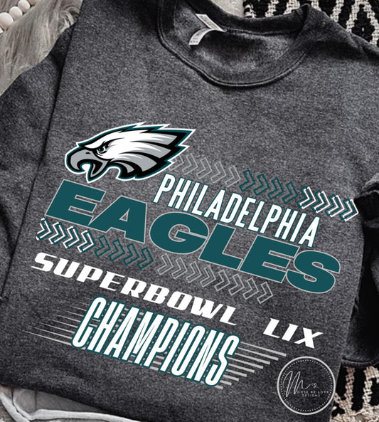 Philly Eagles SB LIX Champions Arrows 02968