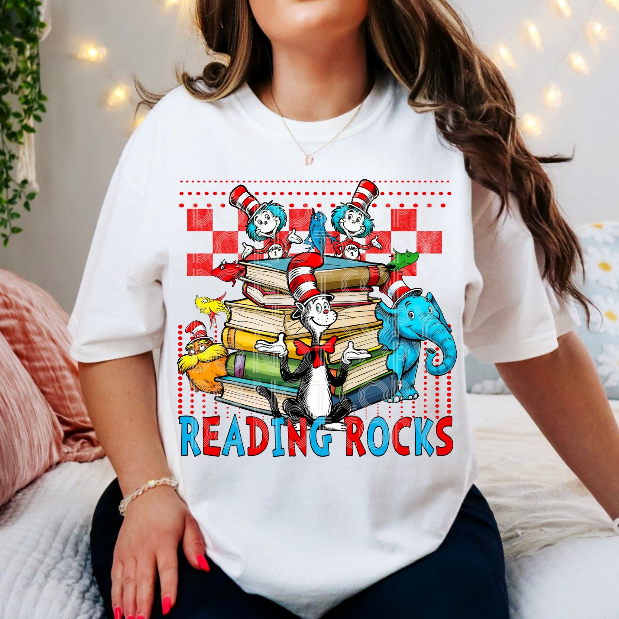 Reading Rocks Red Checkered 02953 – Restless Heart Inspirations