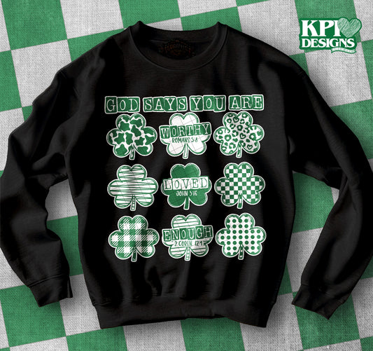 God Says You Are Shamrocks 02862