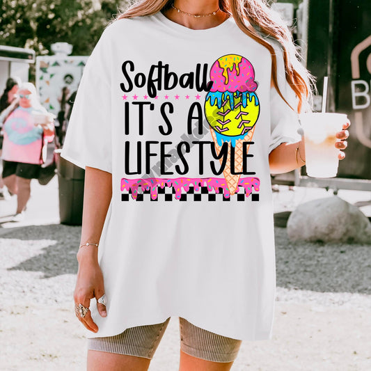 Softball It's a Lifestyle Cone 02696