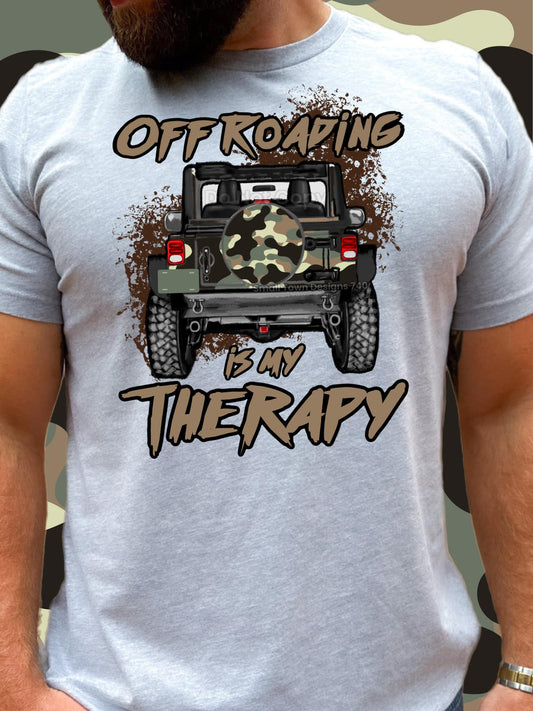Off Roading Is My Therapy Male 02595