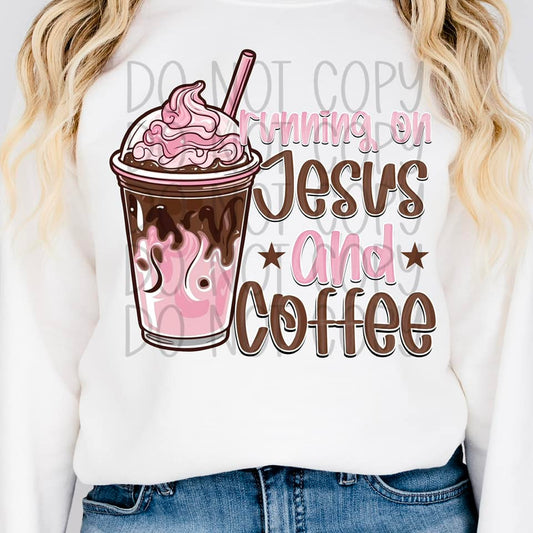 Running on Jesus and Coffee Pink 02613