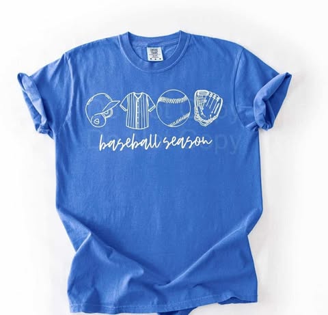 Baseball Season White 02647