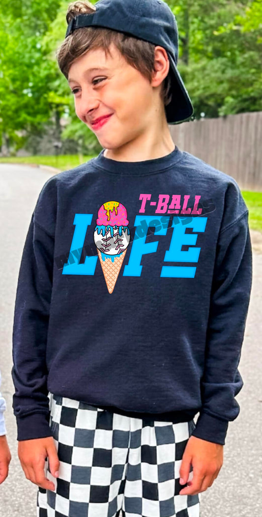 T-Ball Life Drip Baseball 02706