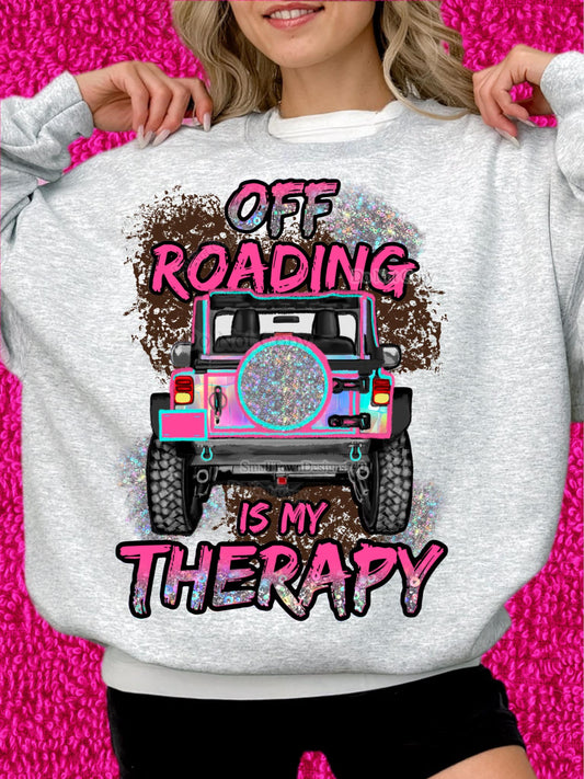 Off Roading Is My Therapy Pink J33P 02596