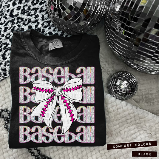 Baseball Stacked bow 02536