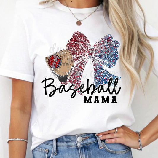 Baseball Mama Faux Glitter 02535