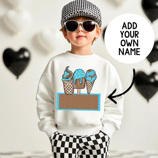 Boy Ice Cream Custom Personalized 02373