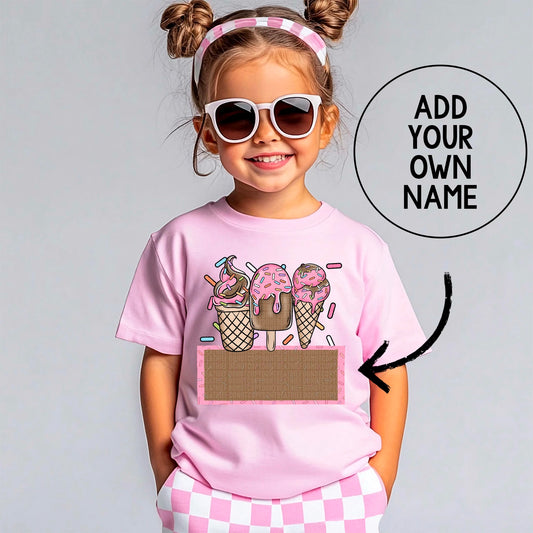 Girl Ice Cream Custom Personalized 02372