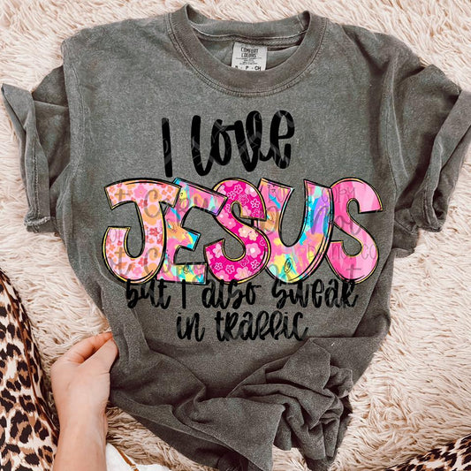 I Love Jesus Swear in Traffic 01886