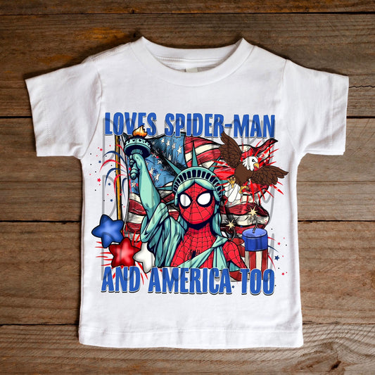 Loves Spiderman and America Too 02338